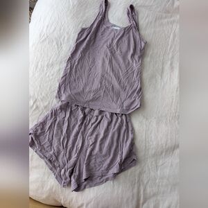 Women's Lavender Tank & Short Sleep Set